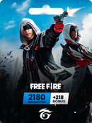 2180 DIAMANTES + 218 DE BÔNUS