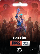 5600 DIAMANTES + 560 DE BÔNUS